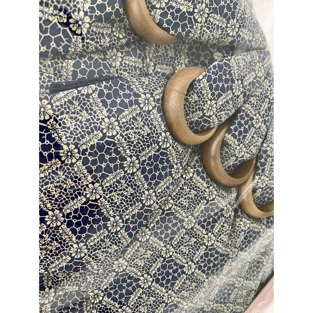 Country Cottage Placemat Set Napkins Rings Navy Blue French Country New